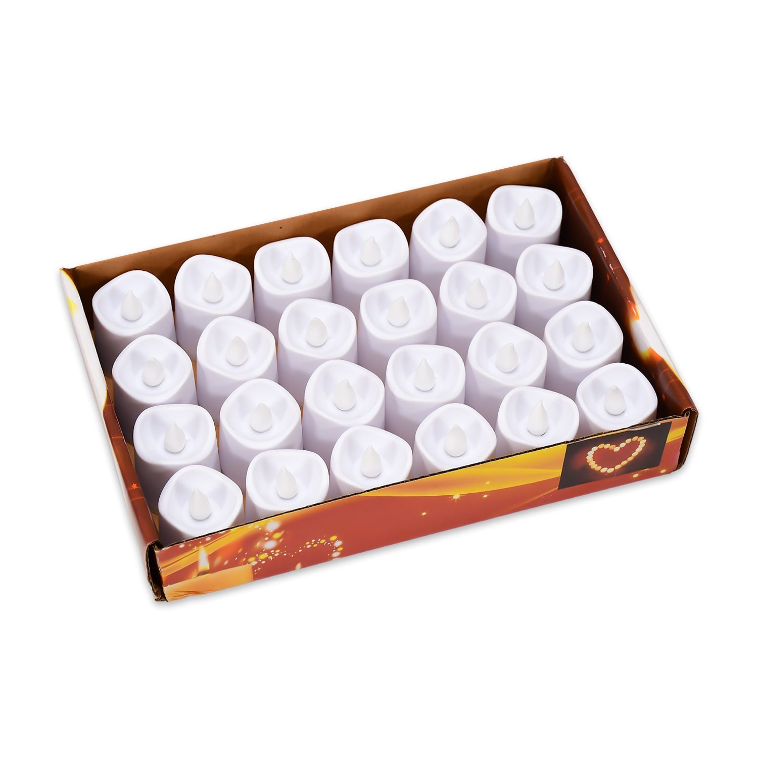 6487 Flameless LED Tealights, Smokeless Plastic Decorative Candles - Led Tea Light Candle For Home Decoration (Pack Of 24) DeoDap 6487 Flameless LED Tealights, Smokeless Plastic Decorative Candles - Led Tea Light Candle For Home Decoration (Pack Of 24) DeoDap